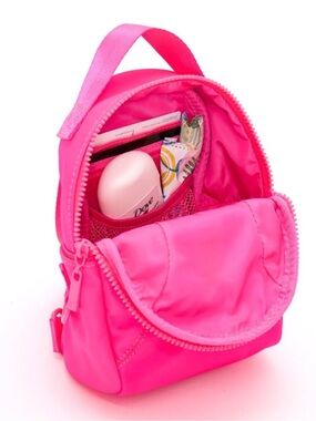Buffbunny Game Changer Backpack Mini Hard Candy Neon Pink purse bag convertible